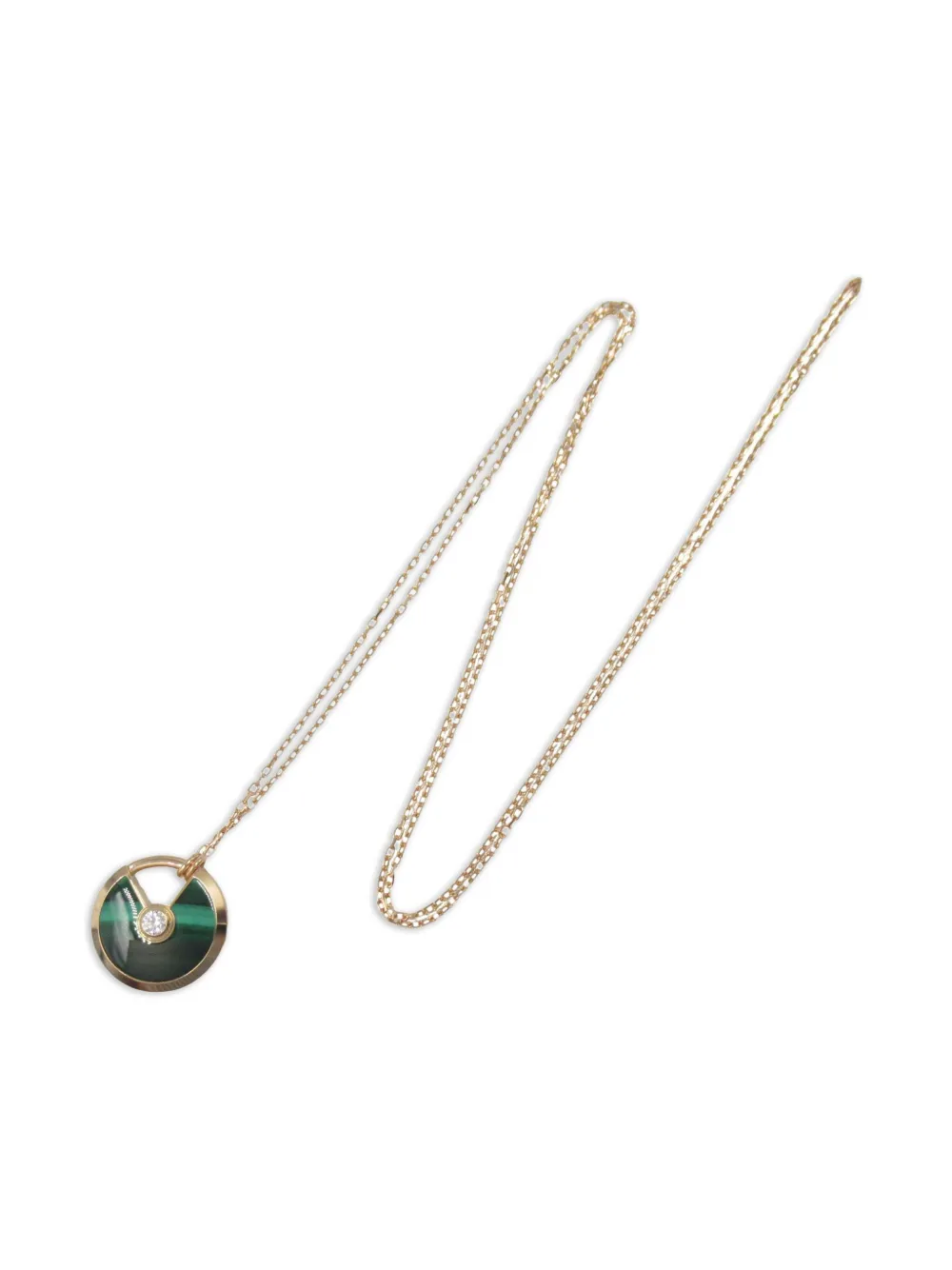 Cartier 2010 18kt rose gold amulet Malachite necklace | Gold | Image 1