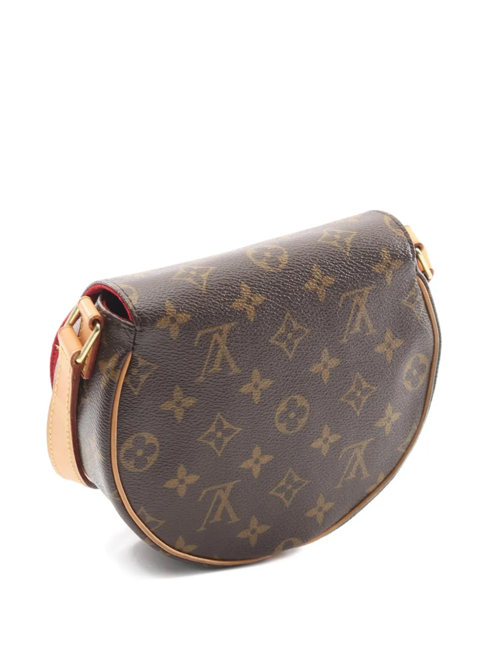 Pre-owned Louis Vuitton 2004 Mini Tambourine Monogram Cross-body Bag In Brown