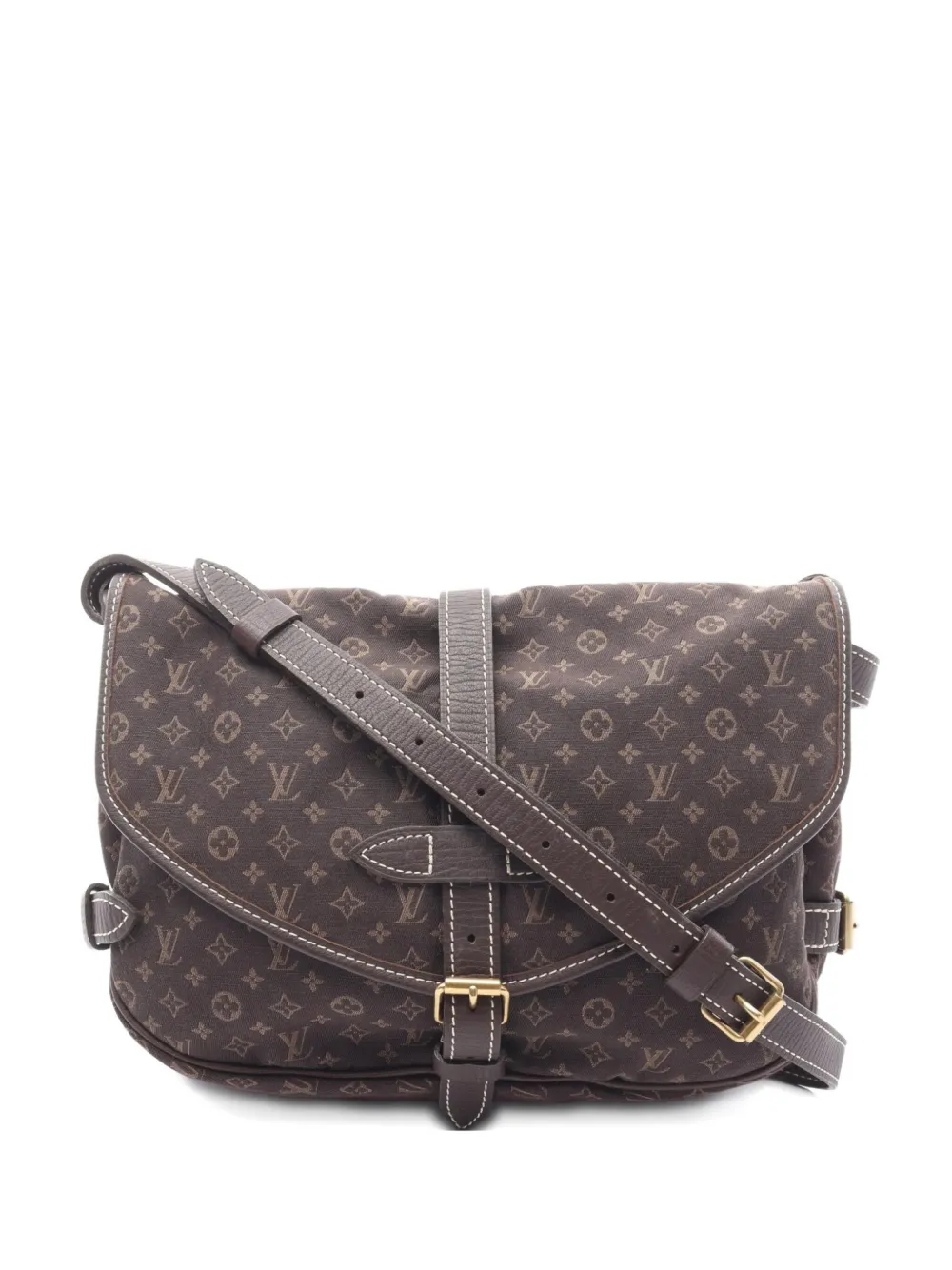 Louis Vuitton Pre-Owned 2007 small Saumur monogram shoulder bag | Brown | Image 1