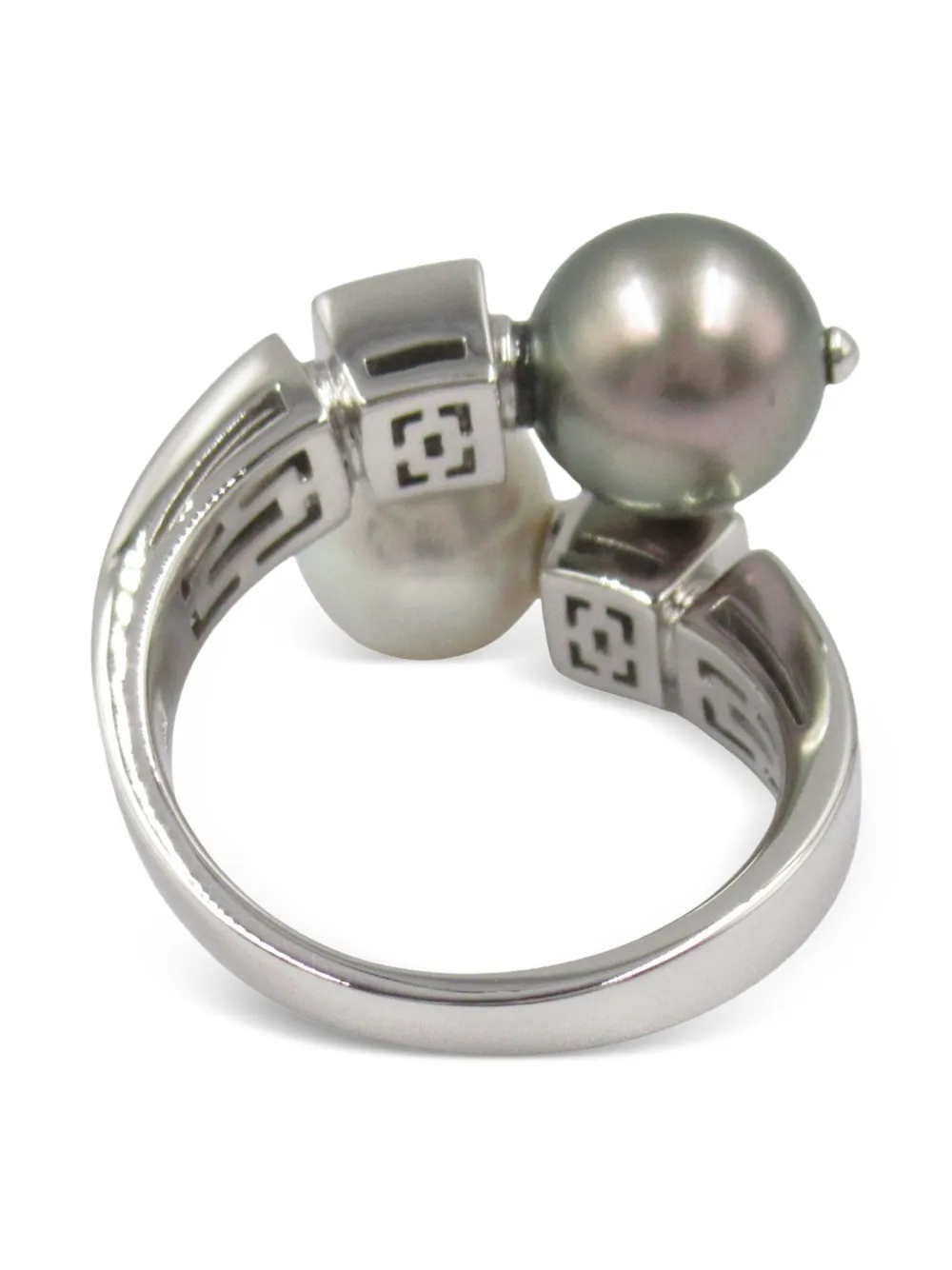 Bvlgari Pre-Owned 2010s 18K white gold Lucia pearl and diamond ring | Image 2