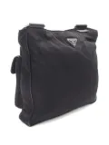 Prada Pre-Owned 2000s triangle-logo shoulder bag - Black