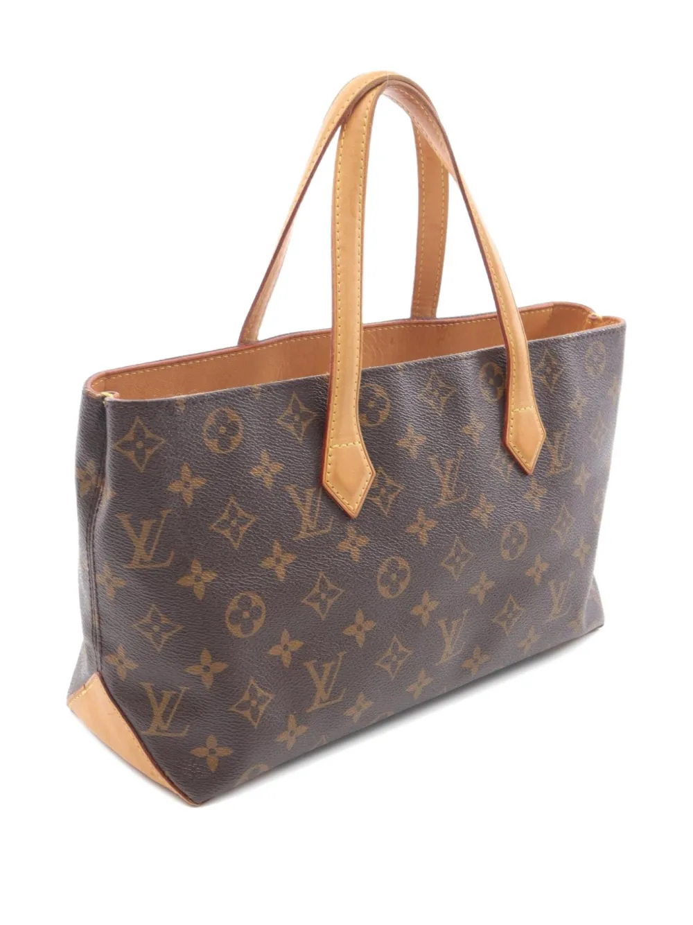 Pre-owned Louis Vuitton 2010 Wilshire Pm Monogram Tote Bag In Brown