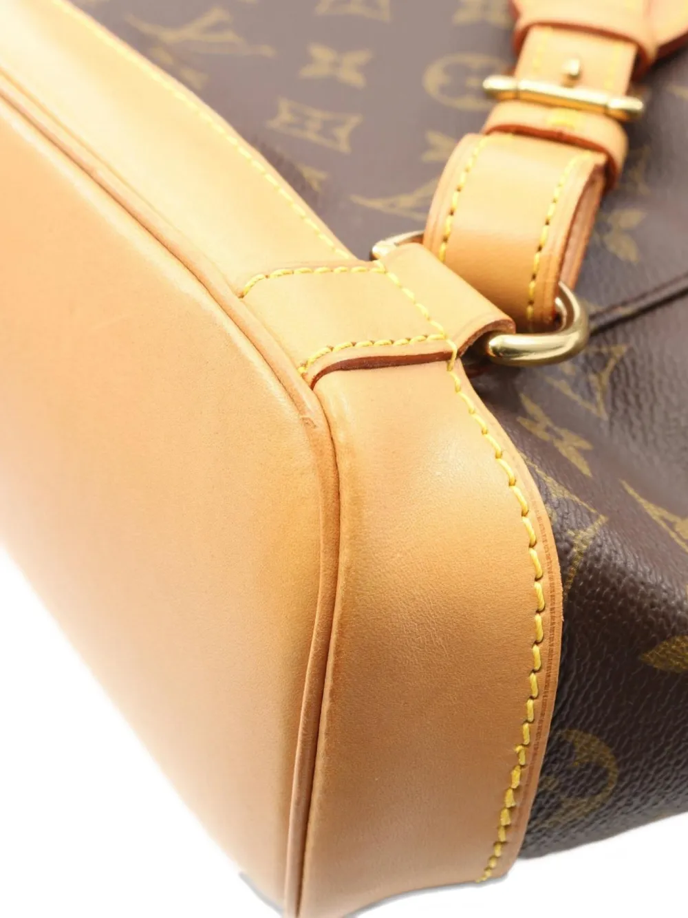 Pre-owned Louis Vuitton 1996 Montsouris Gm Monogram Backpack In Brown