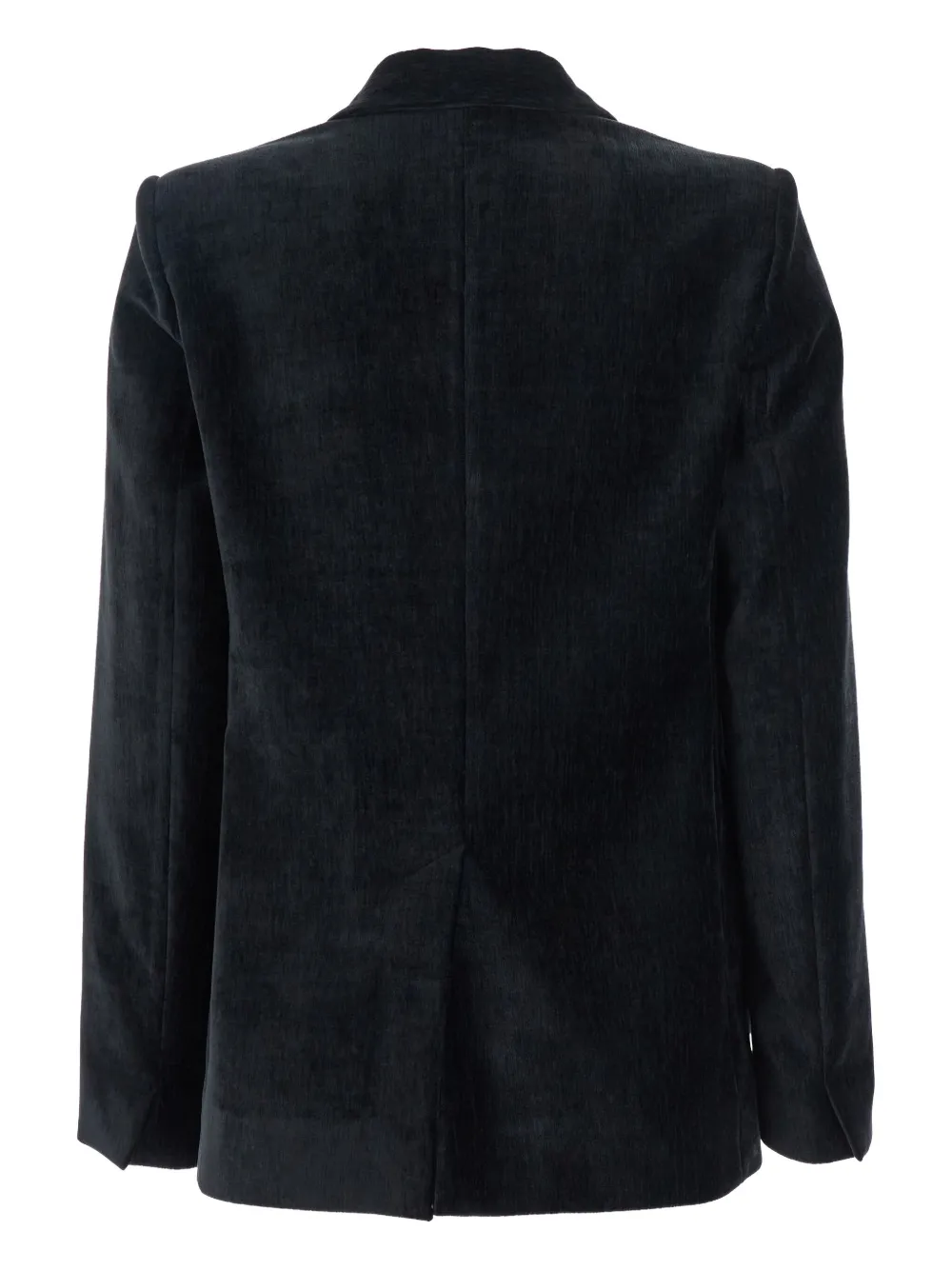 Forte velvet double-breasted blazer Zwart