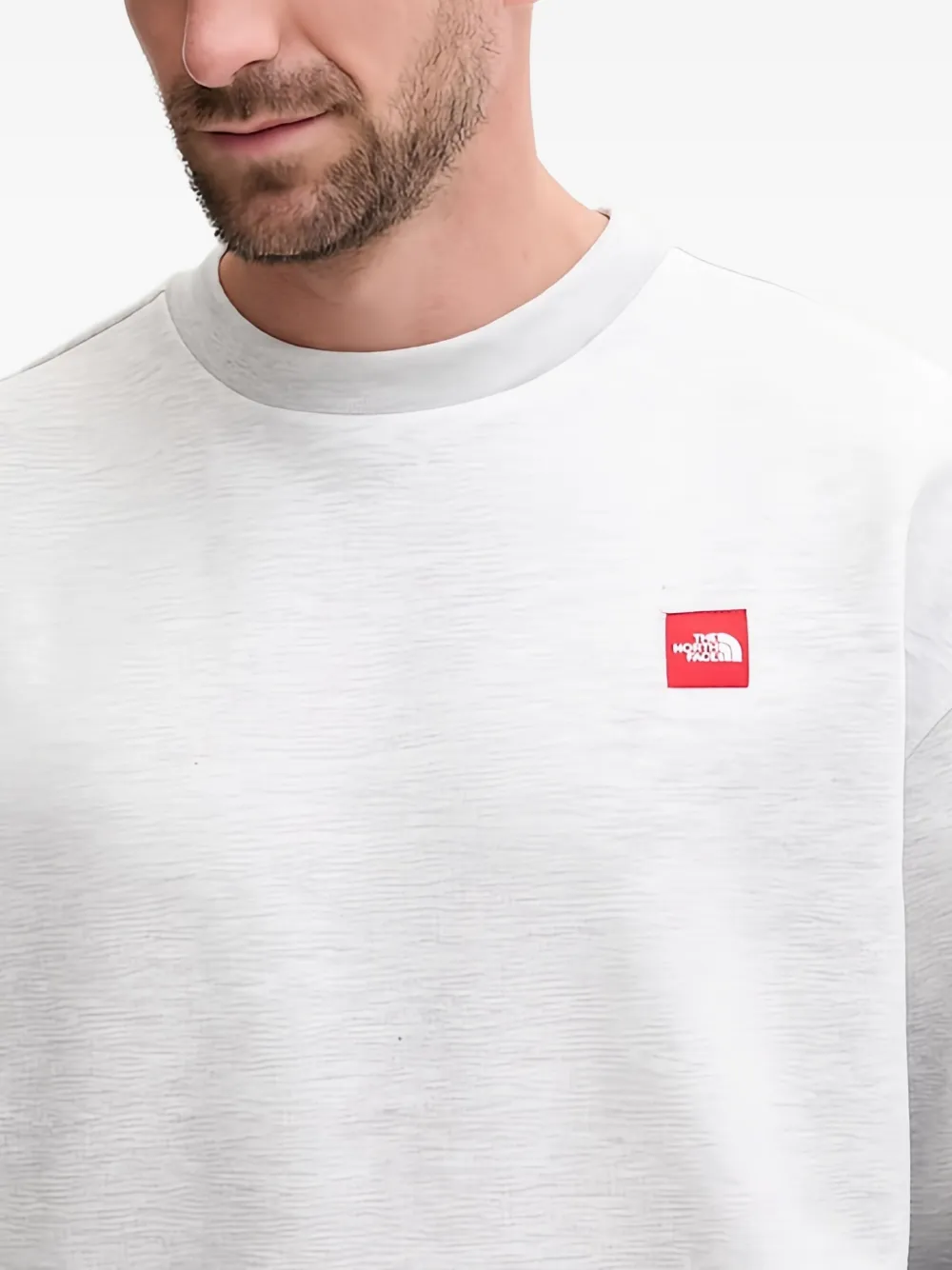 The North Face Sweater met logopatch Wit