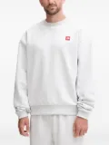 The North Face logo-patch crew-neck sweatshirt - White