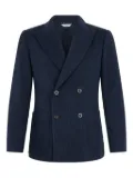 Boglioli double-breasted patch-pocket blazer - Blue