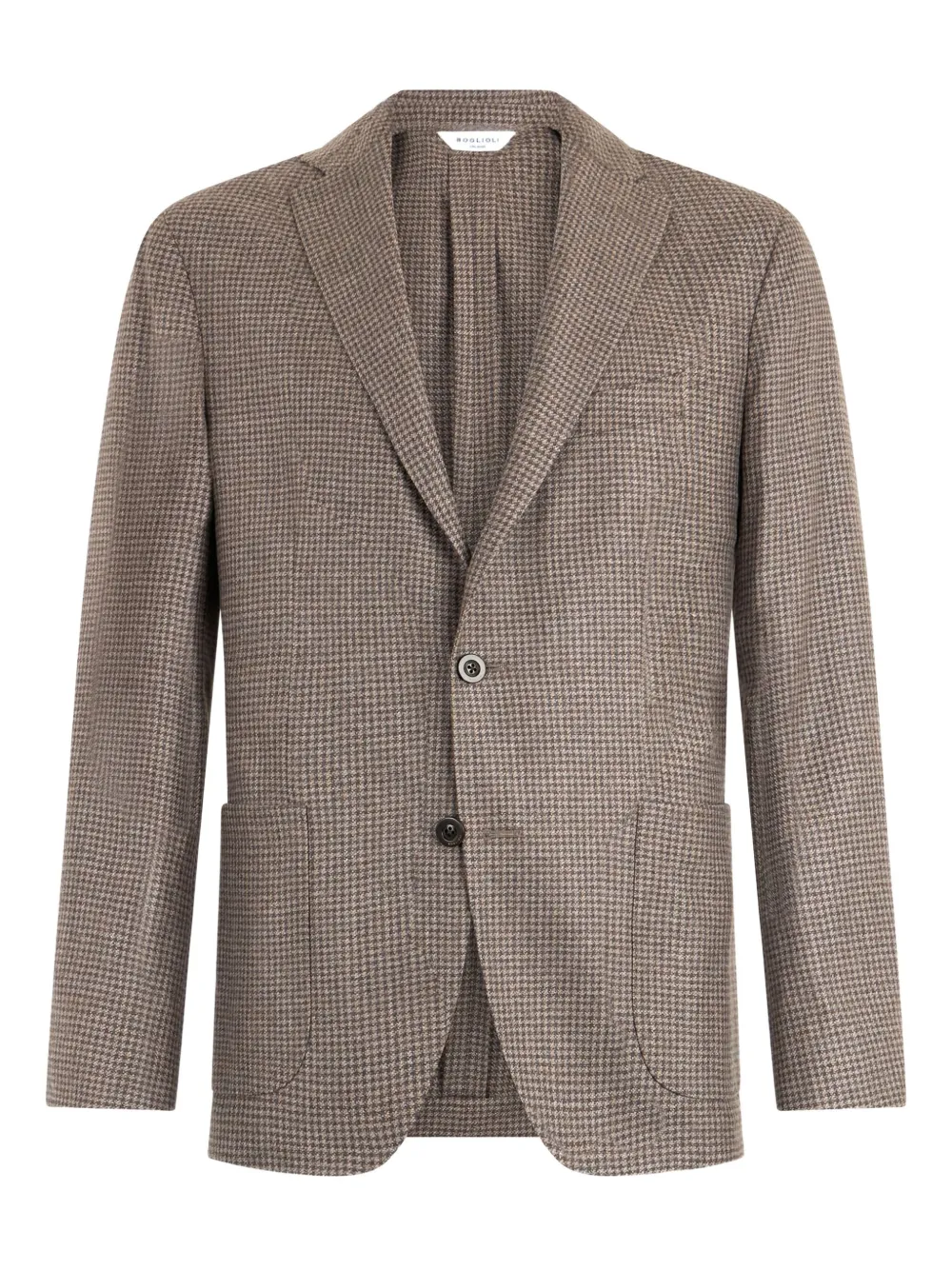 Boglioli houndstooth-pattern single-breasted blazer | Brown | Image 1