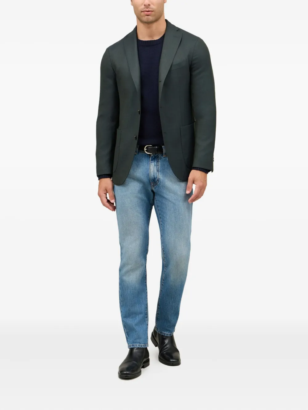 Boglioli Hopsack K two-button patch-pocket blazer | Blazers | Image 2