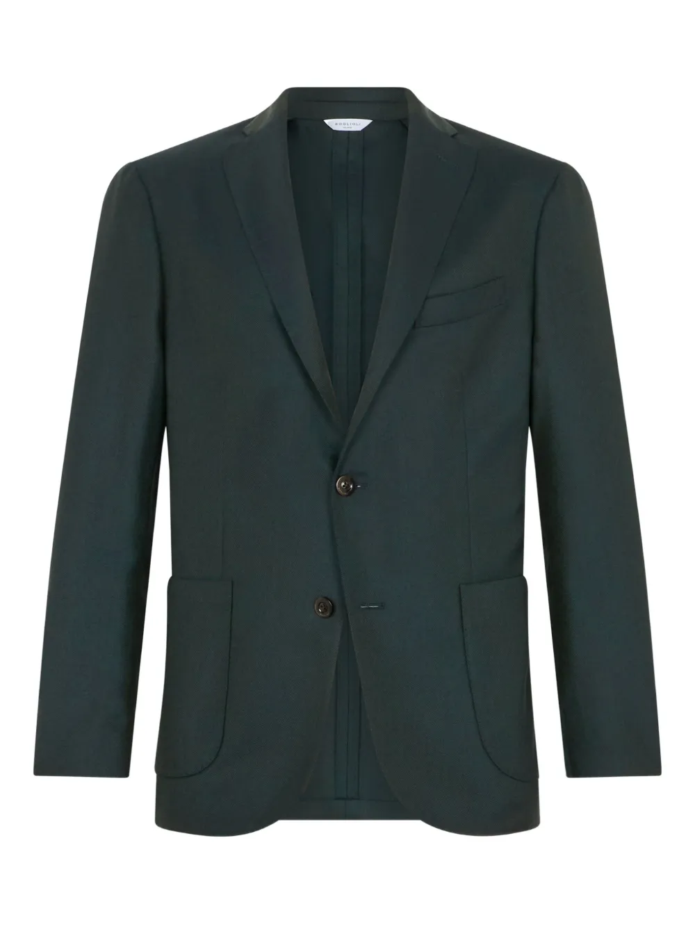 Boglioli Hopsack K two-button patch-pocket blazer | Green | Image 1