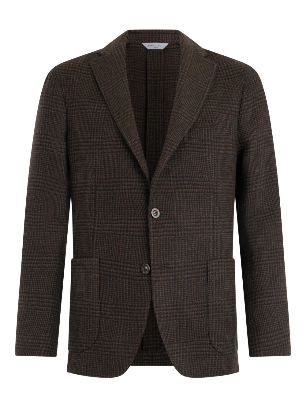 Boglioli checked pocket blazer | Brown | Image 1