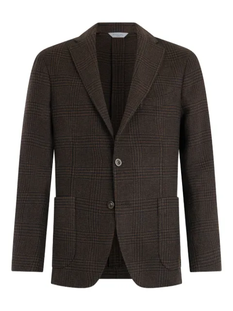 Boglioli checked pocket blazer