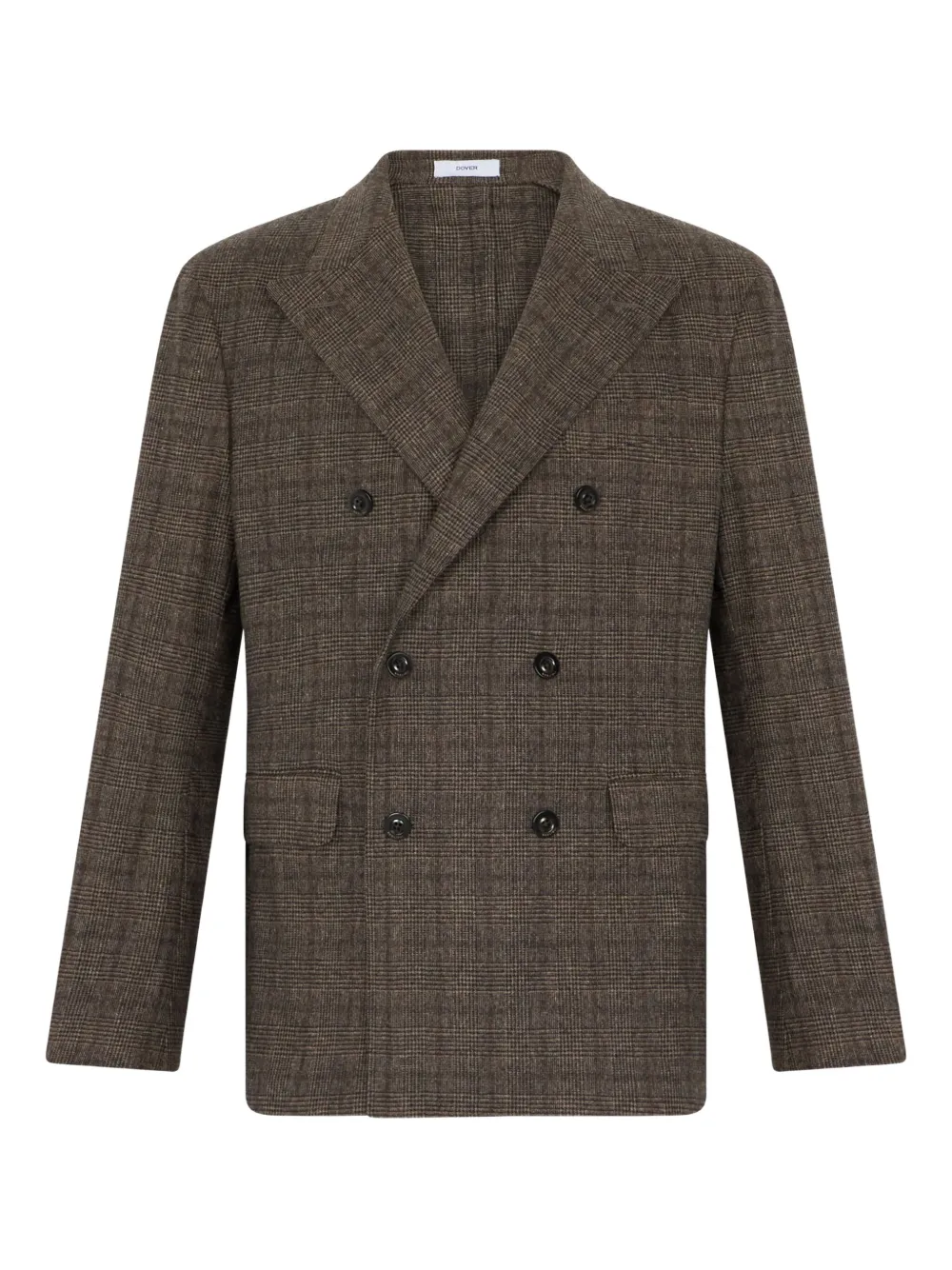 Boglioli double-breasted checked jacket | Brown | Image 1