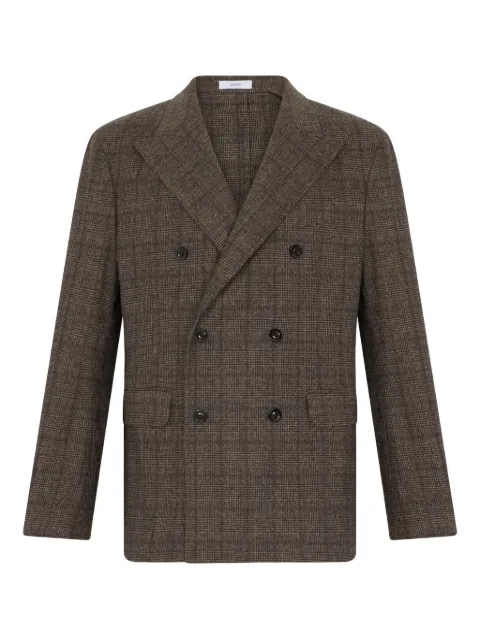 Boglioli double-breasted checked jacket