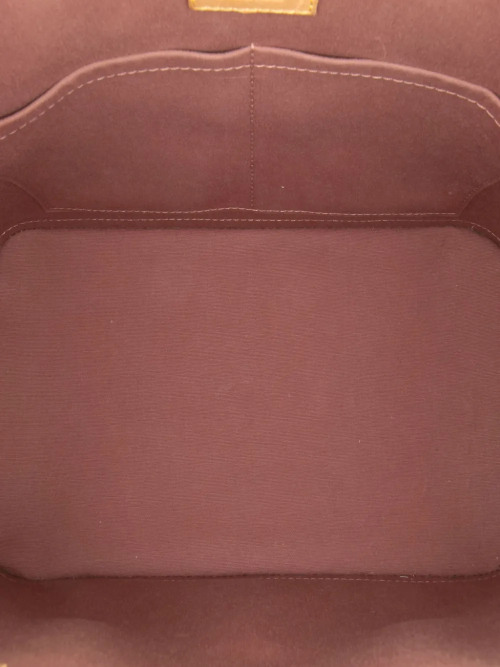 Pre-owned Louis Vuitton 2013 Monogram Vernis Alma Pm Handbag In Brown