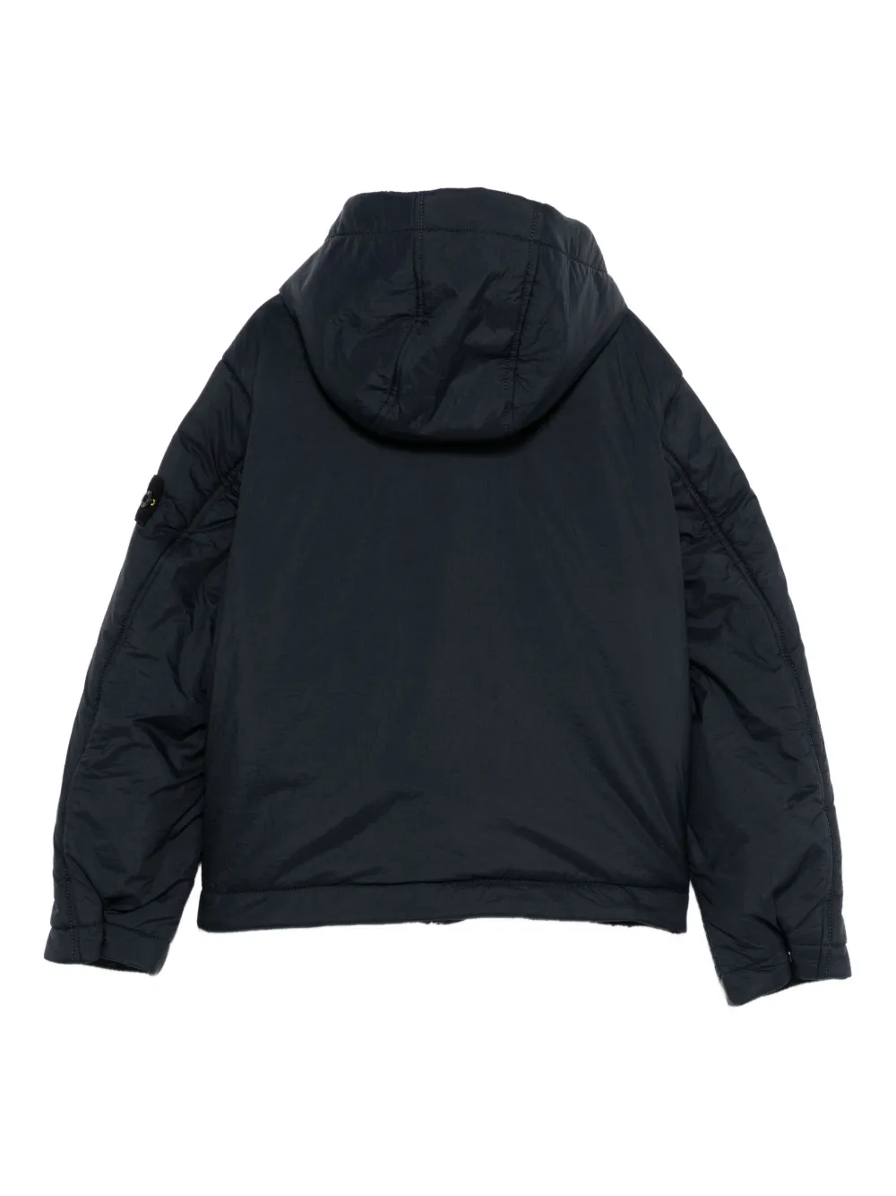 Stone Island Hooded Parka Jacket In Blue