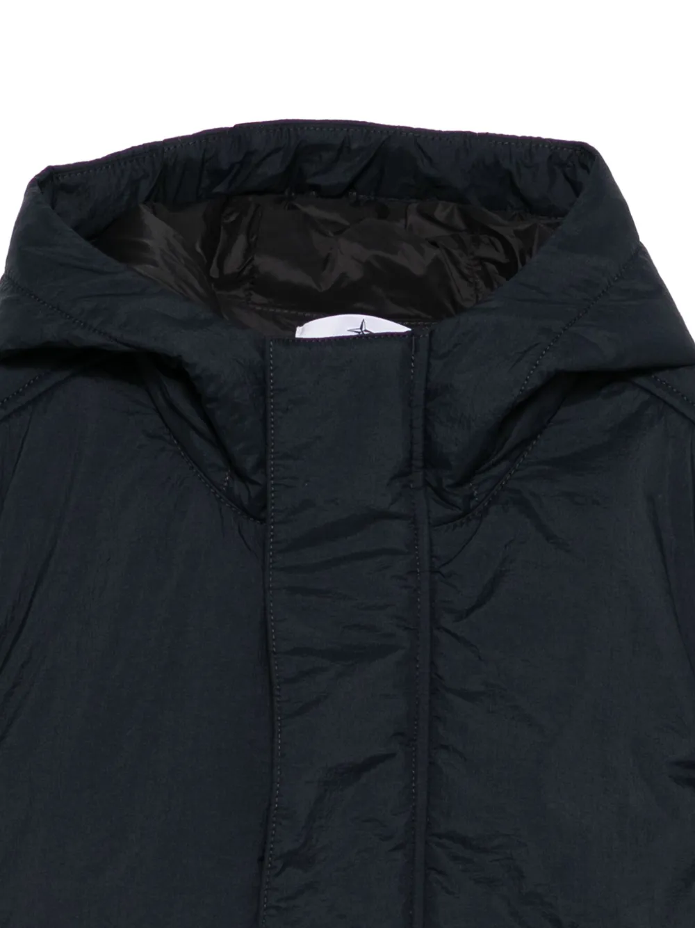 Stone Island Junior Parka met capuchon Blauw