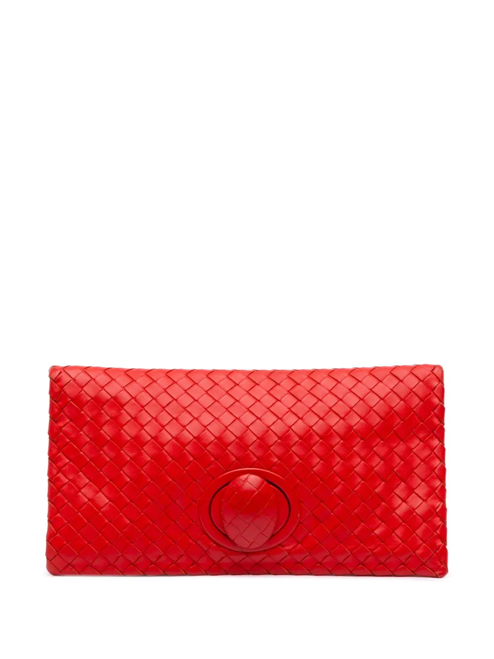 2012-2025 Nappa Intrecciato Turn Lock clutch bag