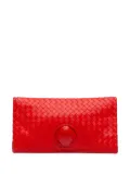 Bottega Veneta Pre-Owned 2012-2025 Nappa Intrecciato Turn Lock clutch bag - Red