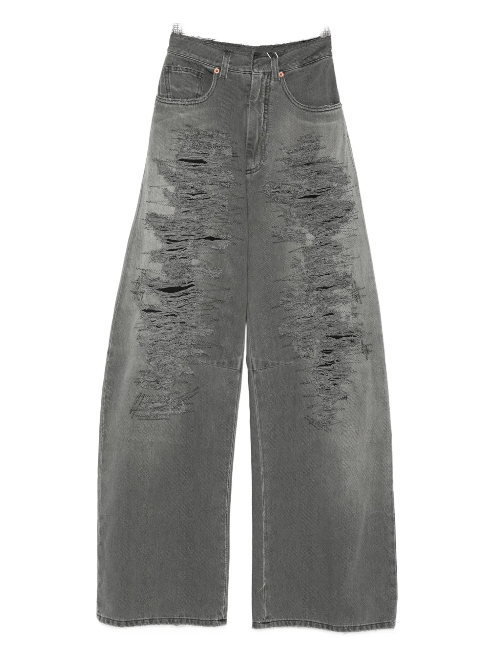 MM6 Maison Margiela distressed jeans - Grigio