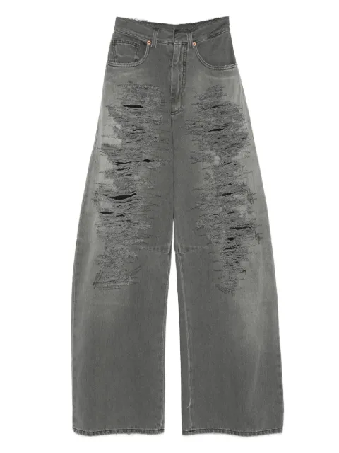 MM6 Maison Margiela vaqueros con efecto envejecido