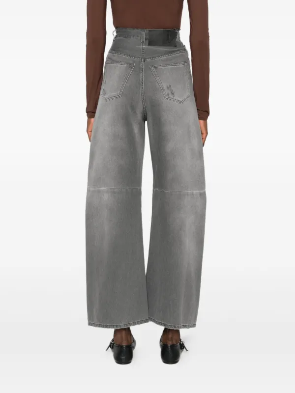 MM6 Maison Margiela ダメージ ジーンズ | グレー | FARFETCH JP