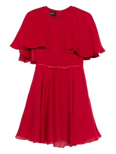 Giambattista Valli cape-sleeve bow-detail mini dress