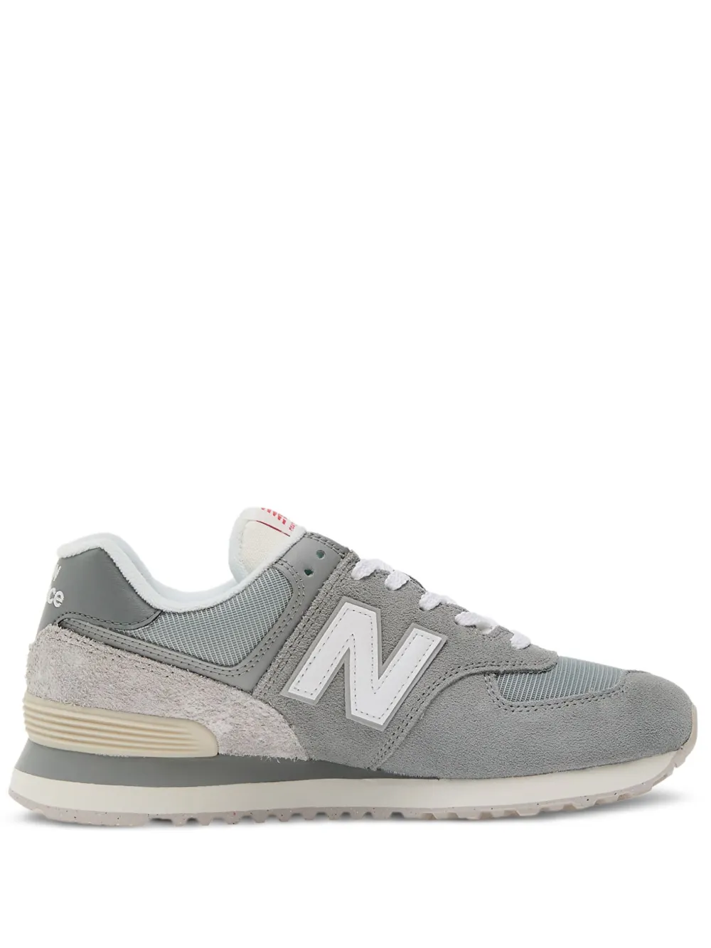 New Balance 574 Suede Mesh Sneakers In Gray