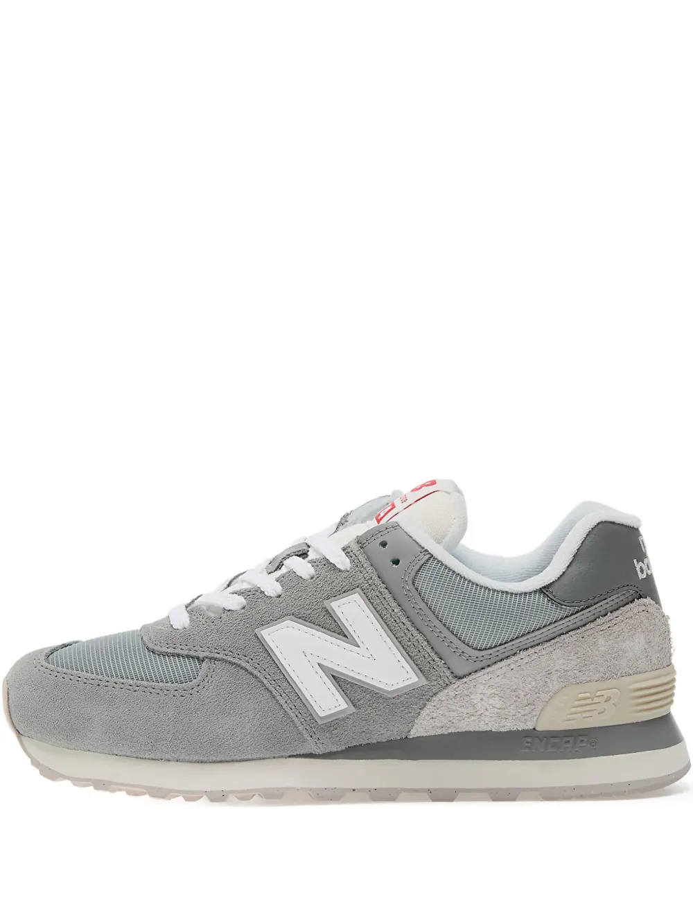 New Balance 574 Suede Mesh Sneakers In Gray