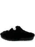 A BATHING APE® ape head quilted fur slippers - Black