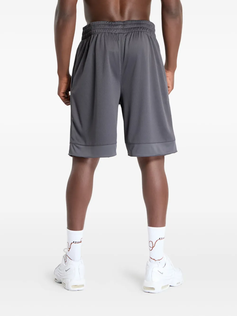 New Era Chicago Bulls Nba Tonal Mesh Track Shorts In Gray