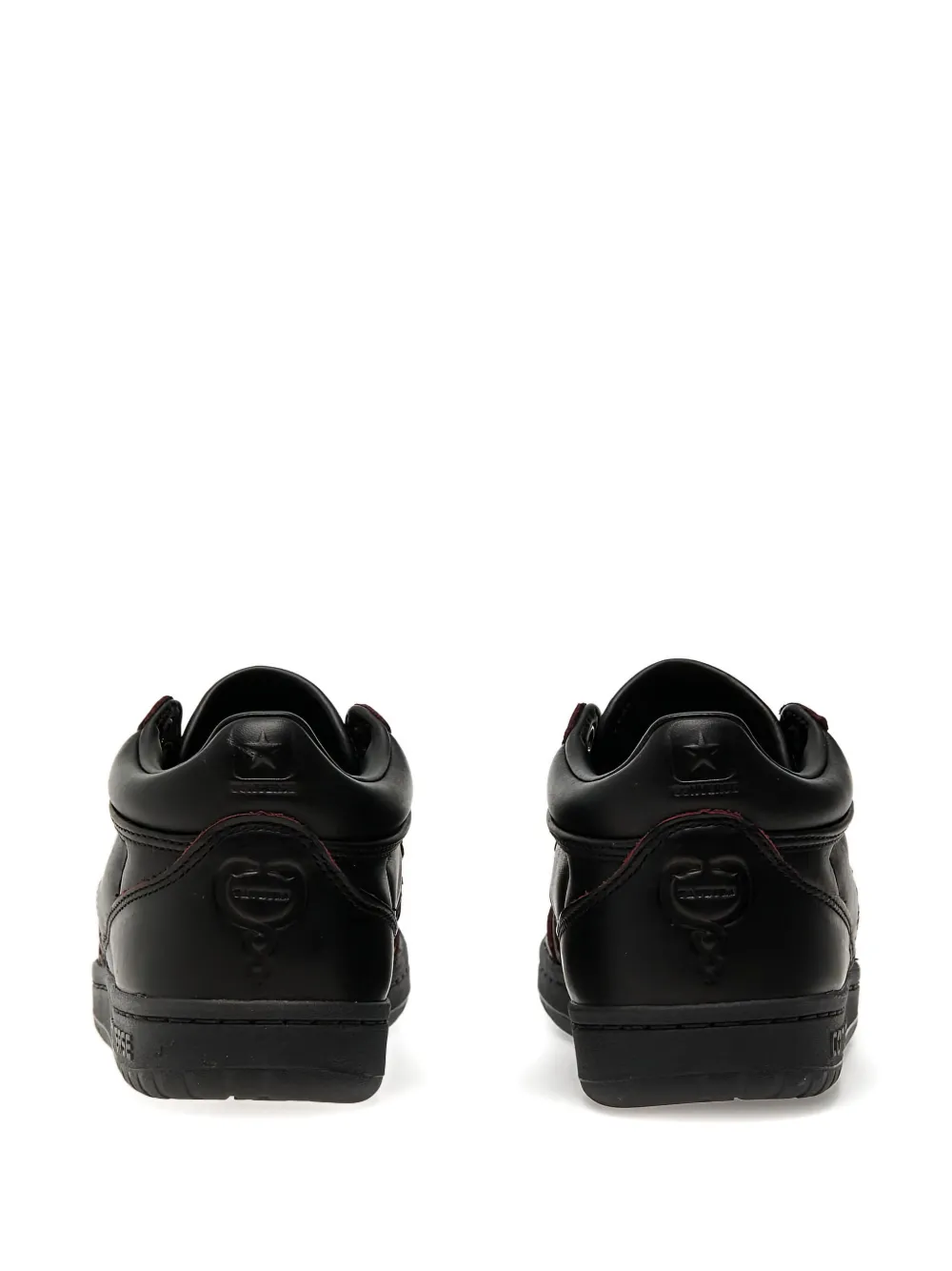 Converse leather star sneakers Black