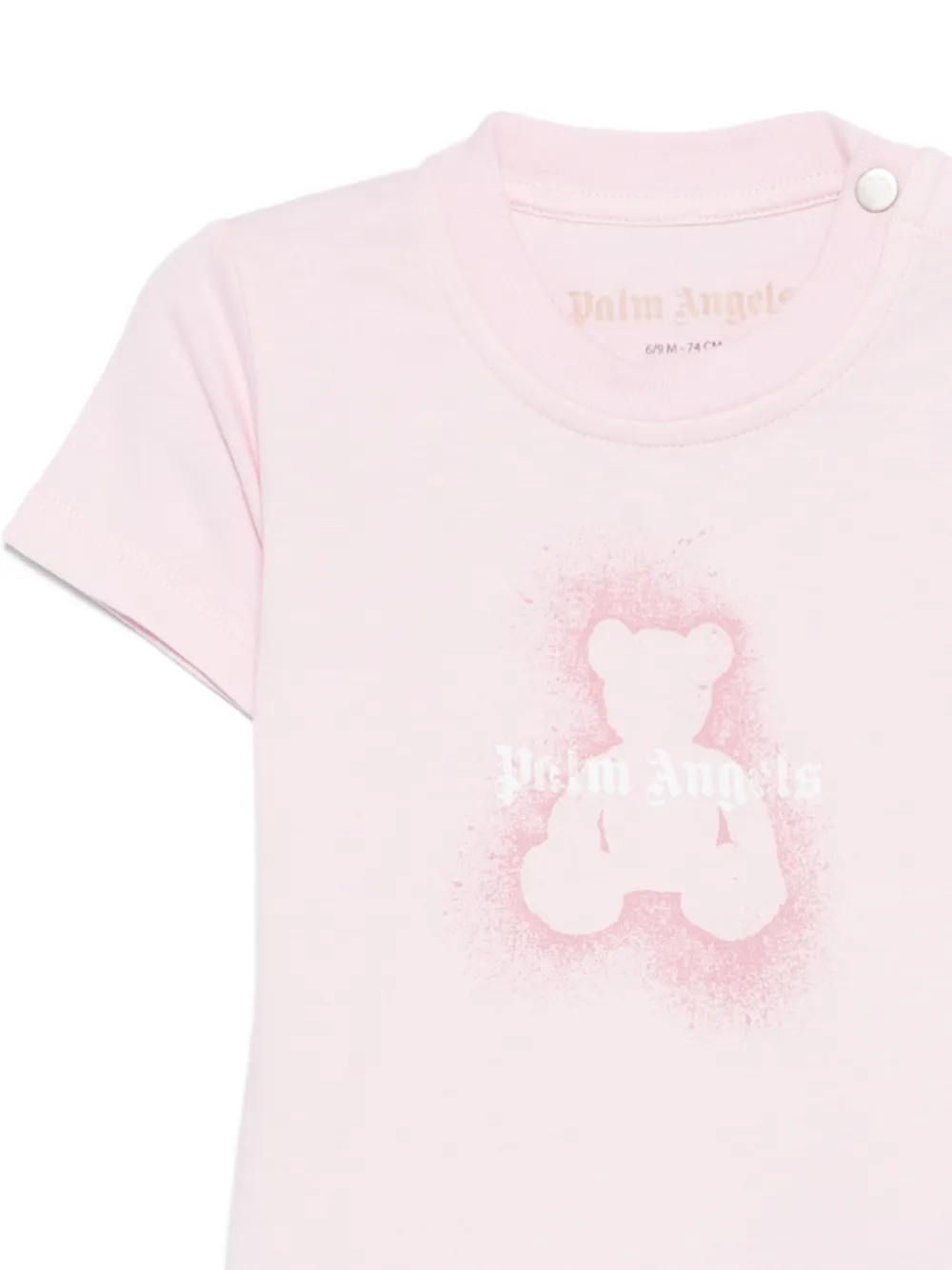 Palm Angels Kids bear-print T-shirt Roze