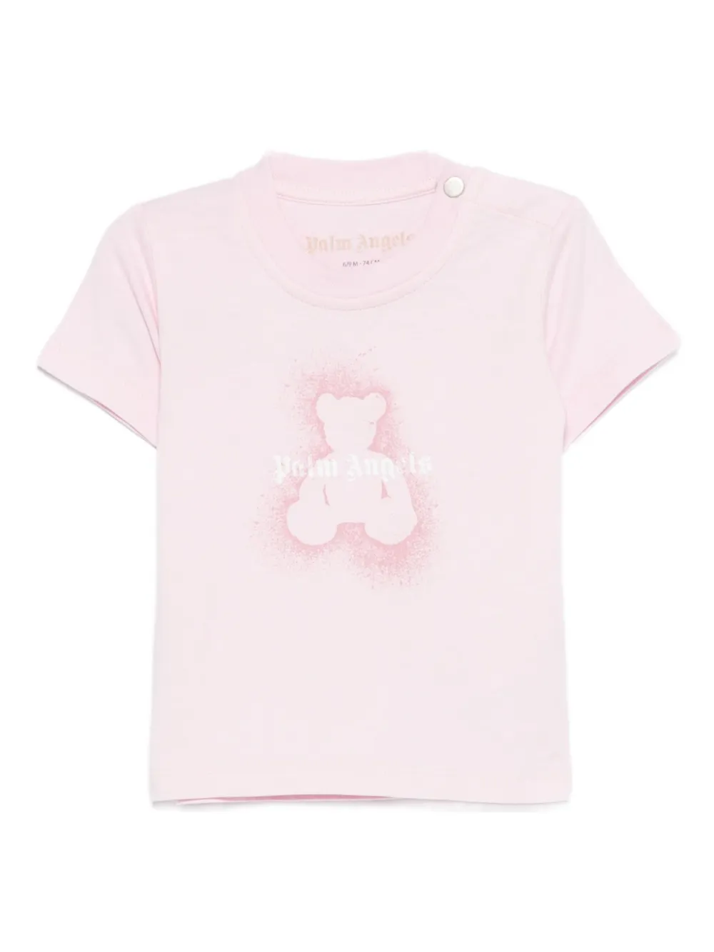 Palm Angels Kids bear-print T-shirt Roze