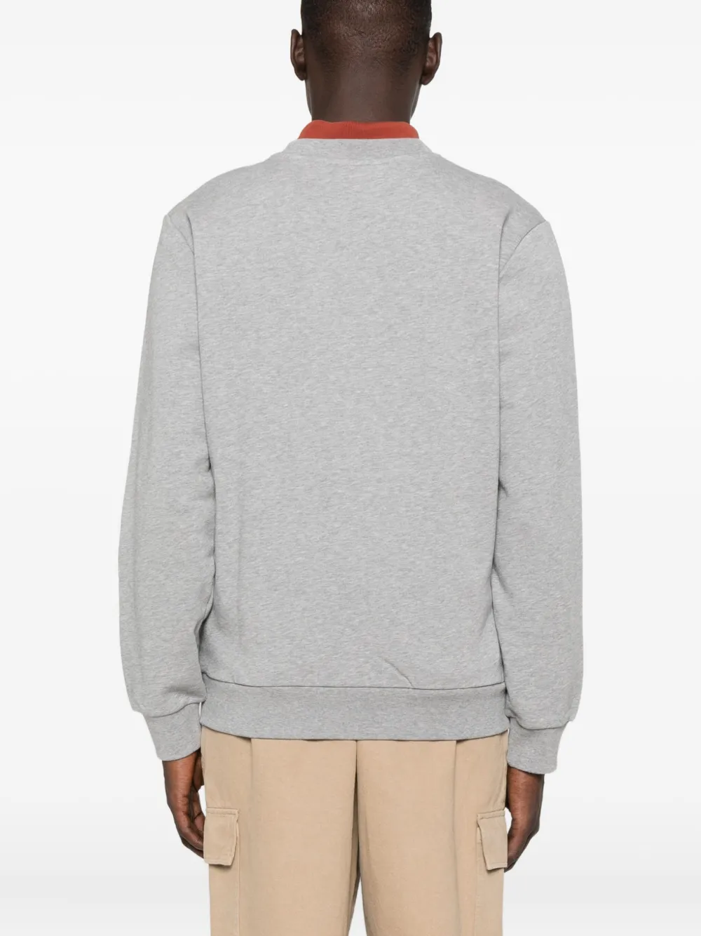 A.P.C. Sweater met geborduurd logo Grijs