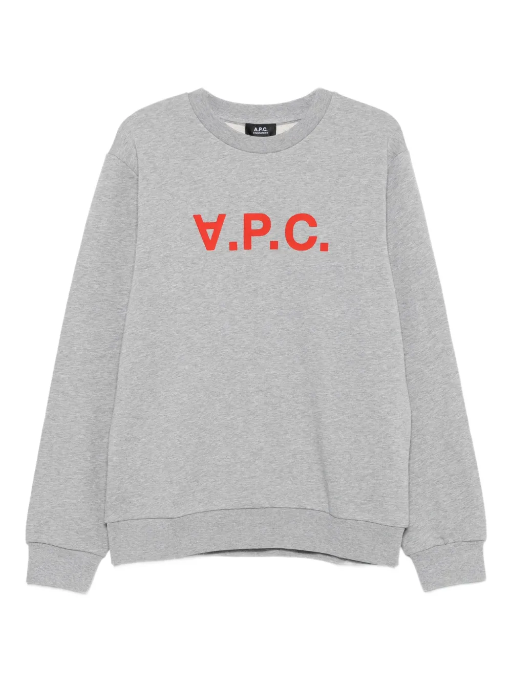 A.P.C. Sweater met geborduurd logo Grijs