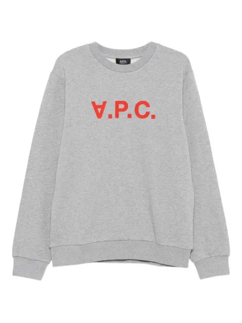 A.P.C. logo-embroidered crew-neck sweatshirt