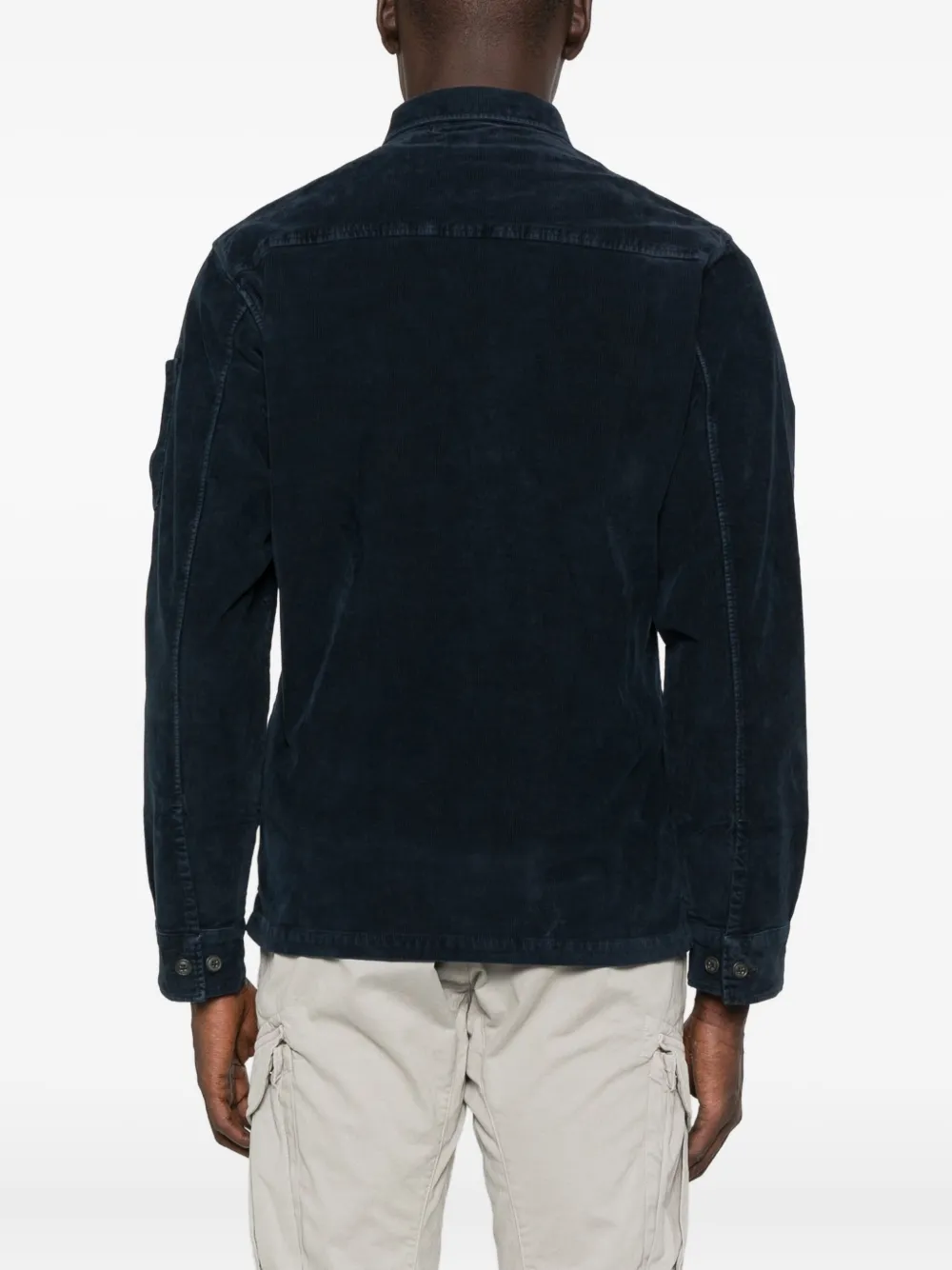 C.P. Company Ribfluwelen overhemd Blauw