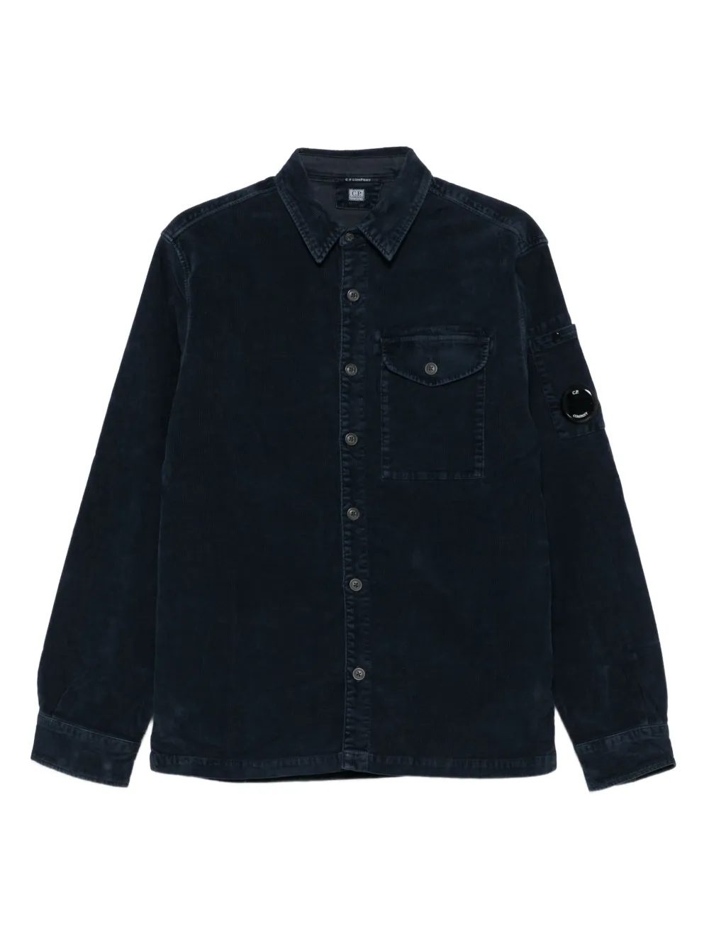 C.P. Company Ribfluwelen overhemd Blauw