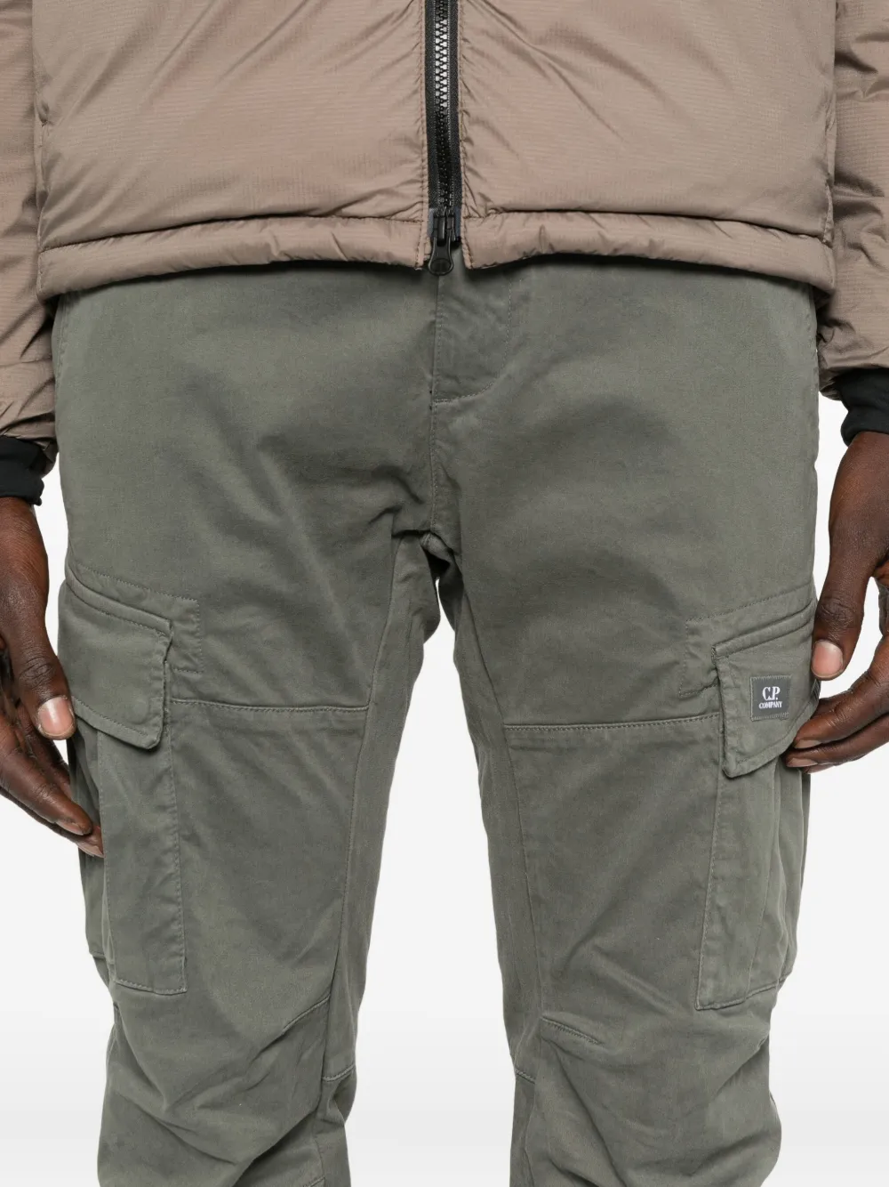 C.p. Company Cargo Trousers In Brown