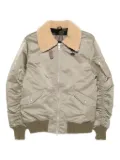 Giorgio Brato shearling-collar bomber jacket - Green