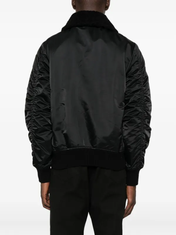 Giorgio Brato シアリングカラー ボンバージャケット | ブラック