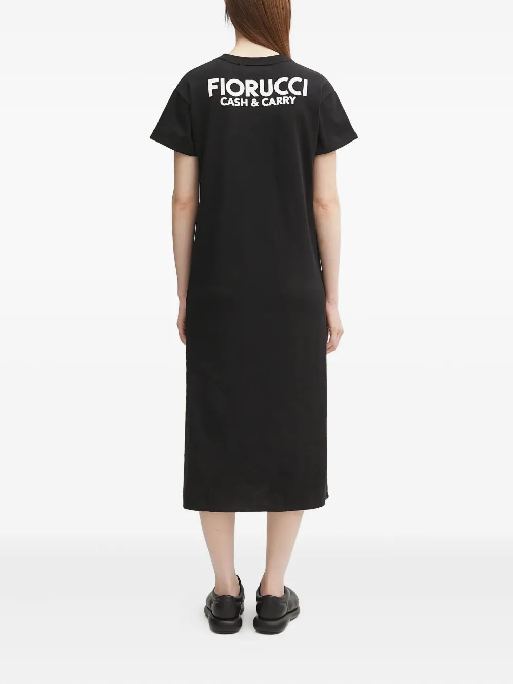 Fiorucci T-shirtjurk met zak Zwart