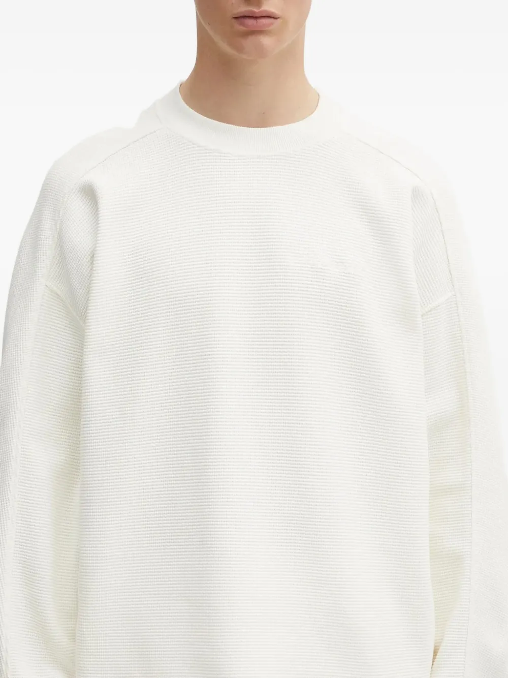 Represent Sweater met wafeltextuur Wit