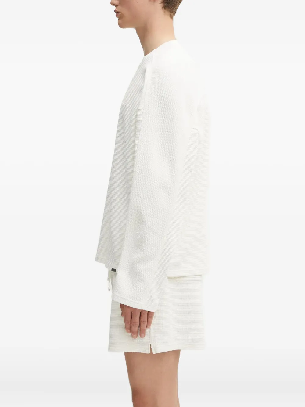 Represent Sweater met wafeltextuur Wit