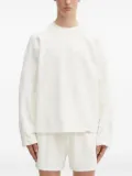 Represent waffle-textured sweatshirt - White