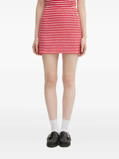 Sporty & Rich striped mini straight skirt