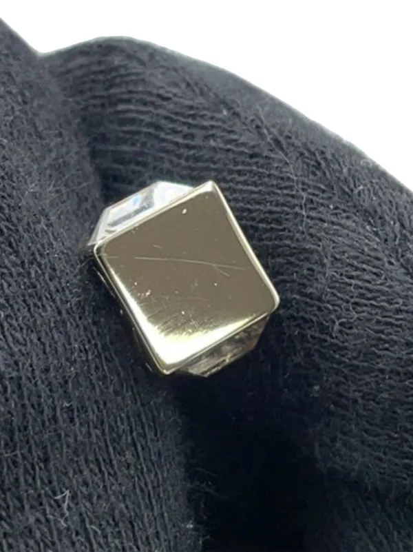 CHANEL Pre-Owned 2025 シルバーメッキ ココマーク レジン