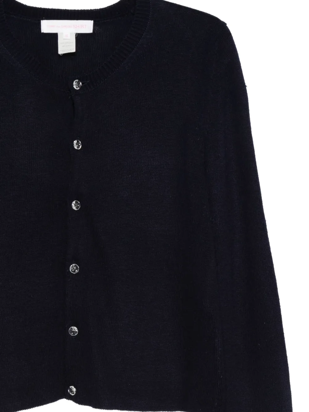 Pre-owned Comme Des Garçons 2000s Button-down Cardigan In Blue