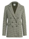 Favorite Daughter houndstooth double-breasted blazer - Green